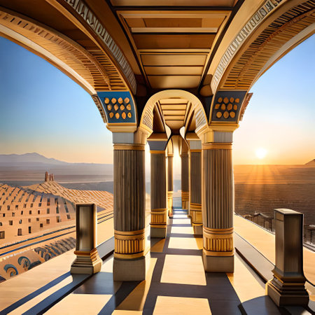 Beautiful view of the ancient city of Seville, Spain.の素材