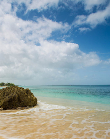 Beautiful beach and tropical sea in Okinawa, south of Japan.の写真素材