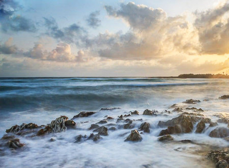 Beautiful seascape at sunset time. Beautiful seascape at sunset.