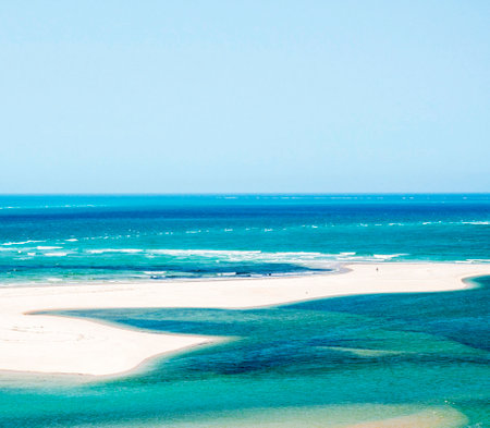View of the beautiful beach in Fuerteventura, Canary Islands, Spain