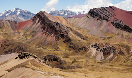 Himalayan landscape in Himalayas, Ladakh, Indiaの写真素材