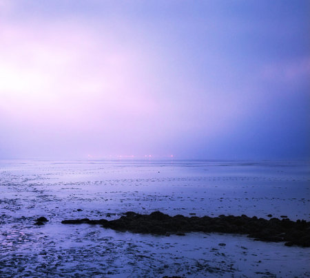 Beautiful seascape in the evening at the seaside.の写真素材