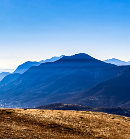 mountain landscape in the morning light. Carpathian, Ukraineの写真素材