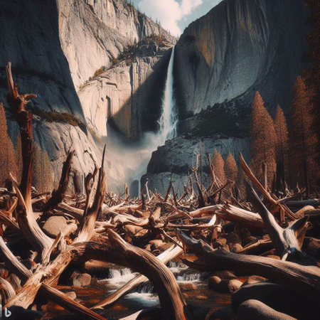 Yosemite National Park, California, United States of America.の素材