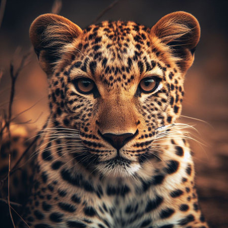 Leopard (Panthera pardus) in the wilderness of Africaの素材
