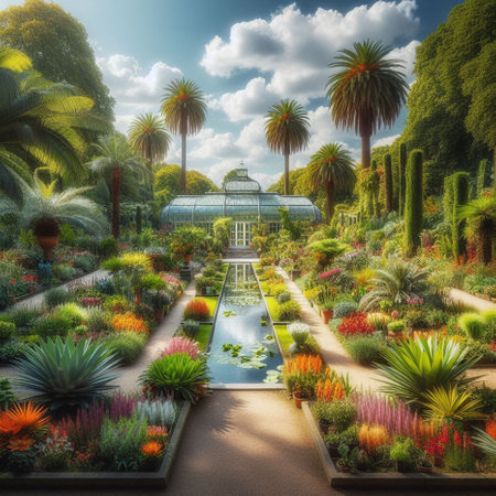 Botanical garden in San Francisco, California, United States of Americaの素材