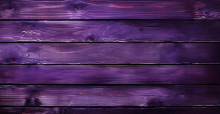 Purple wooden background with horizontal planks. Horizontal frame.の写真素材