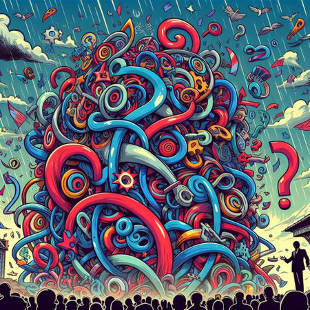 Hand drawn doodle illustration of abstract colorful background. Sketch for your designの素材