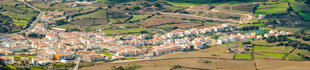 View of spanish houses and landscape.の写真素材