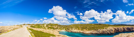 Spanish coastline, Menorca, Spain.の写真素材