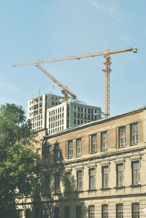 The building of a new houseの写真素材