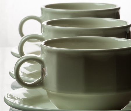 cup and saucerの写真素材