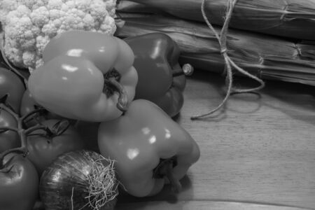 vegetables b wの写真素材