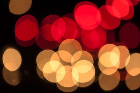 Bokeh lights red and whiteの写真素材
