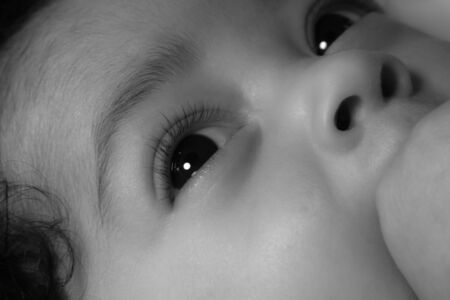 infant mixed african american baby