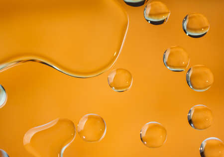 abstract water drop design against a distorted bokeh 