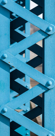 abstract exterior painted metal structure
