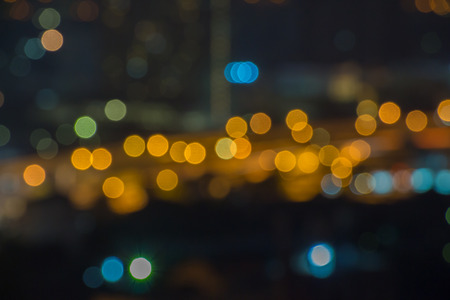 Cityscape full of great night life when you teleport into another dimension and meet yourself on another timeline while building a time machine back in the future.  Has copyspace.の写真素材
