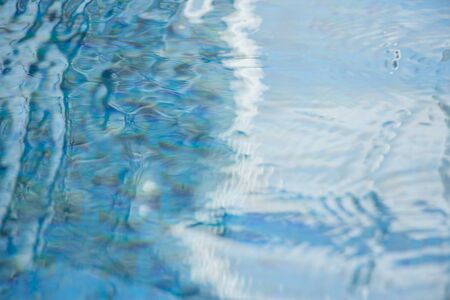 Blurred peaceful pool reflection for business concept or perception of religion.  The future is uncertain but the ripples of the water are relaxing and bring good perspective on life.の写真素材