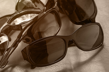 Women's wintage sunglasses and quality lenses made from the finest materials.  Discount online shop with bargains and sales on glasses.の写真素材