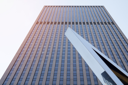 Skyscraper steel facade modern american steel.