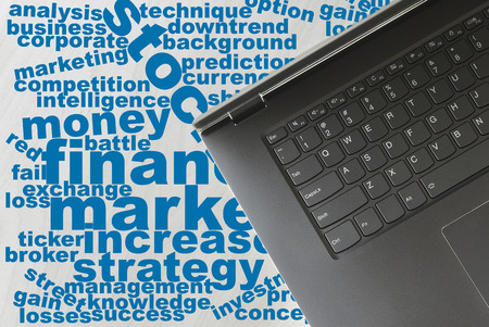 Handshake word cloud for business strategy and financial money making concept.の写真素材