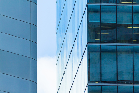 Big business with modern office building for finance or industry competition.  Success concept with copy space.の写真素材