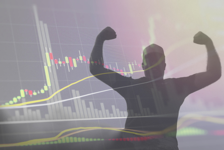 Business retirement planning and financial gain from investment opportunity.の写真素材