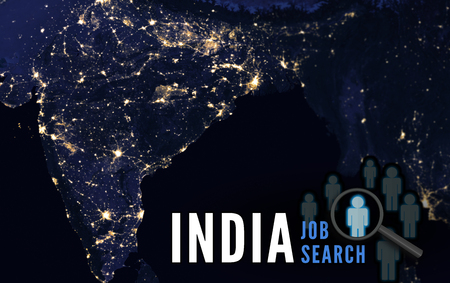 India country-wide job search.  Mumbai and Bangalor careers.の写真素材