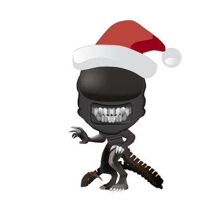 Christmas aliensのイラスト素材