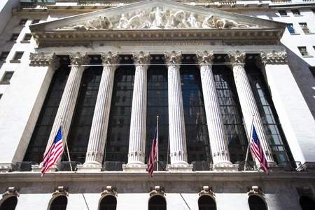 New York Stock Exchange in Manhattan Finance district