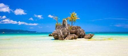 Willys rock on island Boracay, Philippinesの写真素材