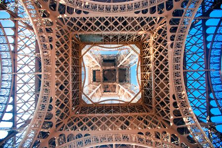 Under The Eiffel Tower in Paris, France