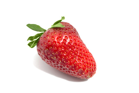 Fresh strawberry isolated on white backgroundの写真素材
