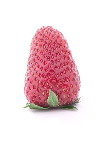 Fresh strawberry isolated on white backgroundの写真素材