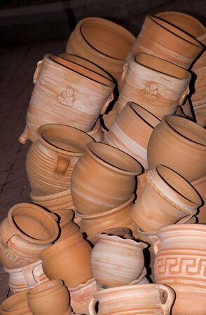 PIle of ceramics potsの写真素材