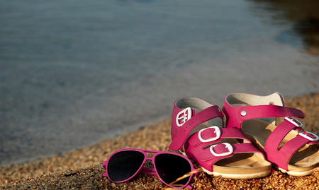 Two basic items needed for the beachの写真素材