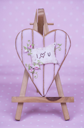 Delicious homemade cookies as a gift for Valentine's dayの写真素材