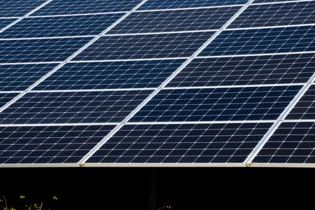Solar panel array for green energy background