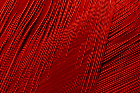 Bright red abstract plastic foil background with 3d effect and bubblesの写真素材
