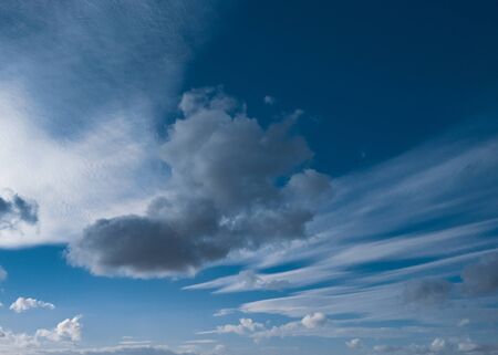Clouds in blue skyの写真素材