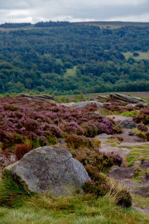 View from Surprise view, Hathersage, Peak District, U.K.の写真素材