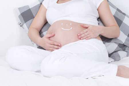 photo telling about skincare during the pregnancyの写真素材