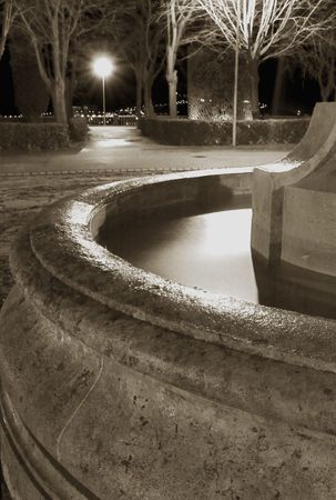 abstract image of a fountain at nightの写真素材