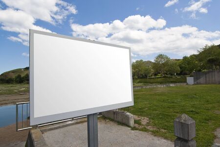 notice bulletin board with empty copy spaceの写真素材