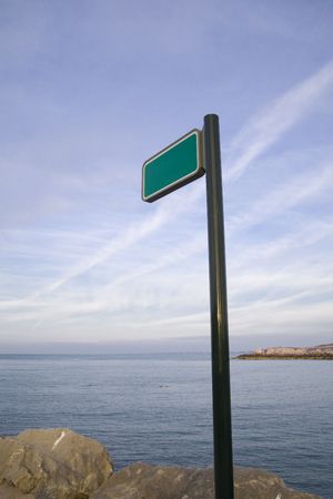 landscape image with the sea and the skyの写真素材