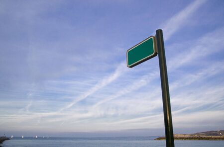 landscape image with the sea and the skyの写真素材