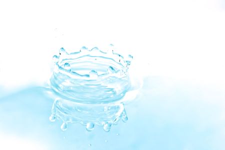 image of the pureness and the simplicity of a color water drop
