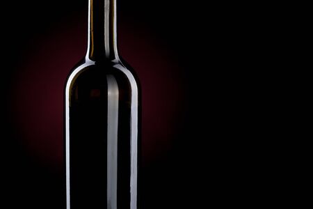 red wine bottleの写真素材