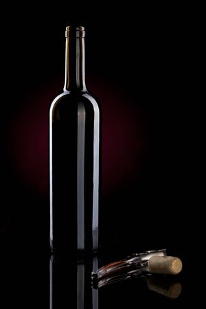 red wine bottleの写真素材